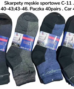 Skarpety MĘSKIE,size 40-46,Paczka 40szt,mix kolor