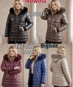 Kurtki DAMSKI ,size 3-7xl,Paczka 5szt,1kolor
