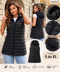 Kamizelki DAMSKI ,size s-xl,Paczka 4szt,1kolor