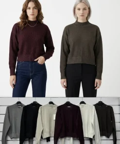 Swetry Damskie WŁOSKA,Size uni,paczka 6szt, mix kolor
