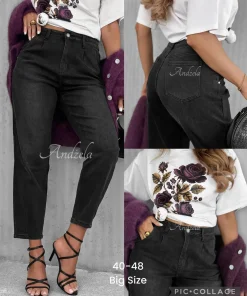 Jeansy Damskie,size 40-48,Paczka 10szt,1kolor