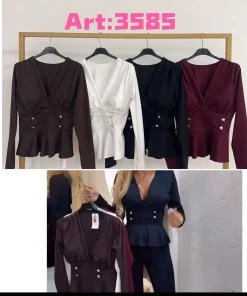 Bluzki Damskie WŁOSKA,Size uni,paczka 6szt, mix kolor