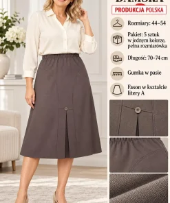 Spódnica DAMSKI ,size 44-54,Paczka 5szt,1kolor