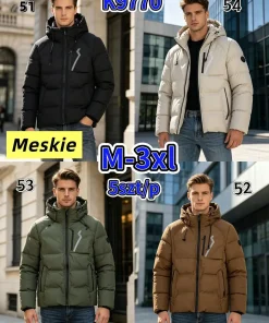 Kurtki MĘSKA ,size m-3xl,Paczka 5szt,1kolor