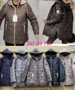 Kurtki Damskie,size 3-7xl,Paczka 5szt,1kolor