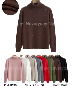 Swetry Damskie,size m/l-l/xl,Paczka 10szt,mix kolor