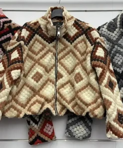 Kurtki Damskie WŁOSKA,Size uni,paczka 6szt, mix kolor