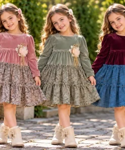 Sukienki DZIECIĘCA,size 3-6lat,Paczka 4szt,1kolor