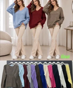 Swetry DAMSKA,size uni,Paczka 6szt,mix kolor