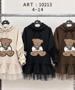 Sukienki DZIECIĘCA,size 4-14lat,Paczka 6szt,1kolor