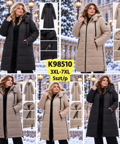 Kurtki DAMSKI ,size 3-7xl,Paczka 5szt,1kolor