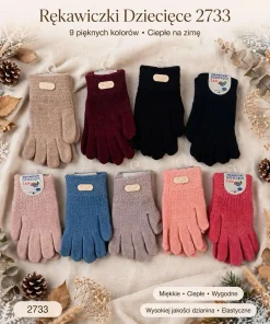 Rękawiczki DZIECIĘCA,Paczka 12szt,mix kolor