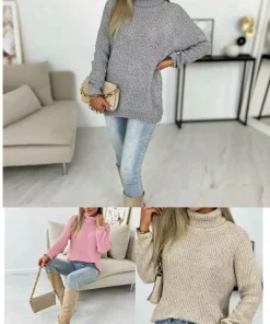 Swetry Damskie,size uni,Paczka 12szt,mix kolor