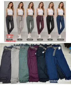 Spodnie Damskie,size xl-6xl,Paczka 6szt,1kolor