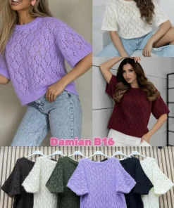 Swetry Damskie WŁOSKA,Size uni,paczka 6szt, mix kolor