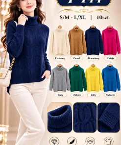 Swetry DAMSKI ,size s/m-l/xl,Paczka 10szt,mix kolor