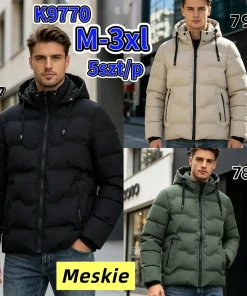 Kurtki MĘSKA ,size m-3xl,Paczka 5szt,1kolor