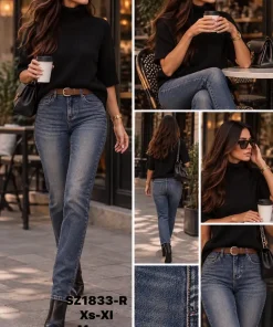Jeansy Damskie,size xs-xl,Paczka 12szt,1kolor