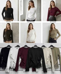 Bluzki Damskie WŁOSKA,Size uni,paczka 6szt, mix kolor