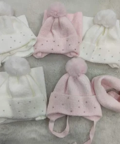 Komplety Czapki zimowe DZIECIĘCA,Paczka 10szt,mix kolor
