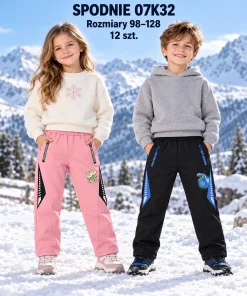 Spodnie DZIECIĘCA,size 98-128,Paczka 12szt,mix kolor