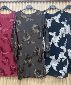 Sukienki Damskie WŁOSKA,Size uni,paczka 6szt, mix kolor
