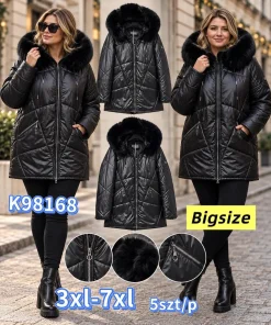 Kurtki Damskie,size 3-7xl,Paczka 5szt,1kolor