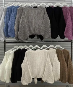 Swetry Damskie WŁOSKA,Size uni,paczka 6szt, mix kolor