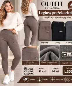 Leginsy Damskie,size 2/3-5/6xl,Paczka 12szt,mix kolor