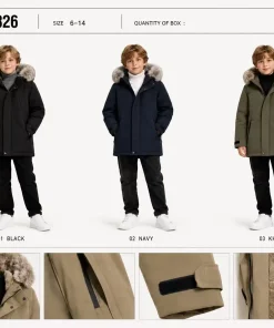 Kurtki DZIECIĘCA,size 6-14lat,Paczka 5szt,1kolor