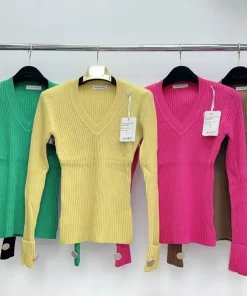 Swetry Damskie,Size uni,Paczka 12szt,mix kolor