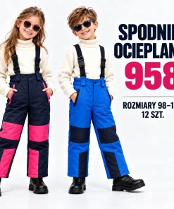 Spodnie DZIECIĘCA,size 98-128,Paczka 12szt,mix kolor