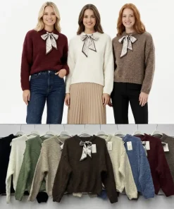 Swetry Damskie WŁOSKA,Size uni,paczka 6szt, mix kolor
