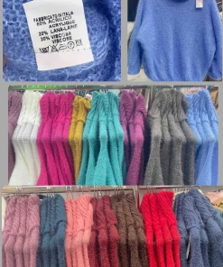 Swetry Damskie WŁOSKA,Size uni,paczka 6szt, mix kolor