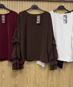 Bluzki Damskie WŁOSKA,Size uni,paczka 6szt, mix kolor