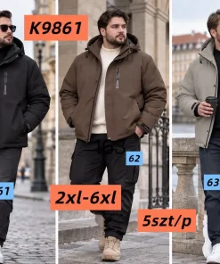 Kurtki MĘSKA ,size 2-6xl,Paczka 5szt,1kolor