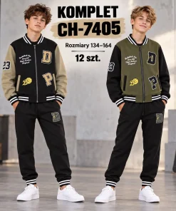 Komplety DZIECIĘCA,size 134-164,Paczka 12szt,mix kolor