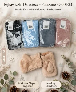 Rękawiczki DZIECIĘCA,Paczka 12szt,mix kolor