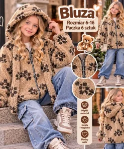 Bluzy DZIECIĘCA,size 6-16lat,Paczka 6szt,1kolor