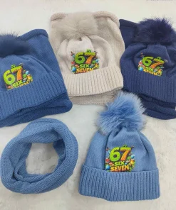 Komplety Czapki zimowe DZIECIĘCA,Paczka 10szt,mix kolor