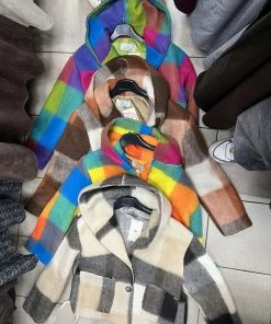 Kurtki Damskie WŁOSKA,Size uni,paczka 6szt, mix kolor