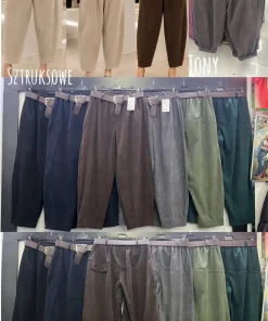 Spodnie Damskie WŁOSKA,Size uni,paczka 6szt, mix kolor