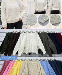 Swetry Damskie WŁOSKA,Size uni,paczka 6szt, mix kolor