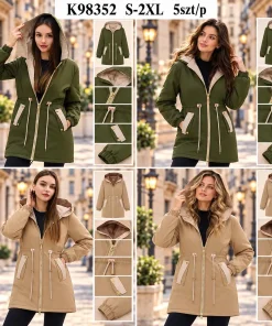 Kurtki DAMSKI ,size s-2xl,Paczka 5szt,1kolor