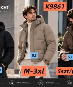 Kurtki MĘSKA ,size m-3xl,Paczka 5szt,1kolor