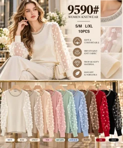 Swetry Damskie,Size s/m-l/xl,Paczka 10szt,mix kolor