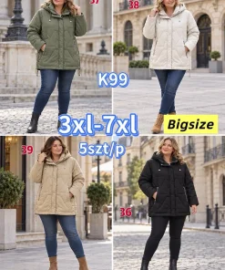 Kurtki DAMSKI ,size 3-7xl,Paczka 5szt,1kolor