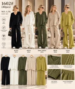 Komplety DAMSKI ,size m/l-l/xl,Paczka 10szt,mix kolor