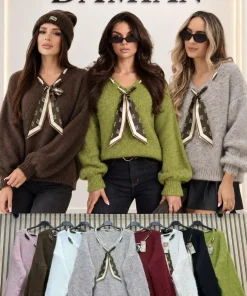 Swetry Damskie WŁOSKA,Size uni,paczka 6szt, mix kolor
