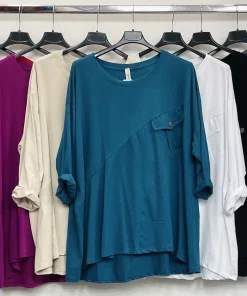 Bluzki Damskie WŁOSKA,Size uni,paczka 6szt, mix kolor